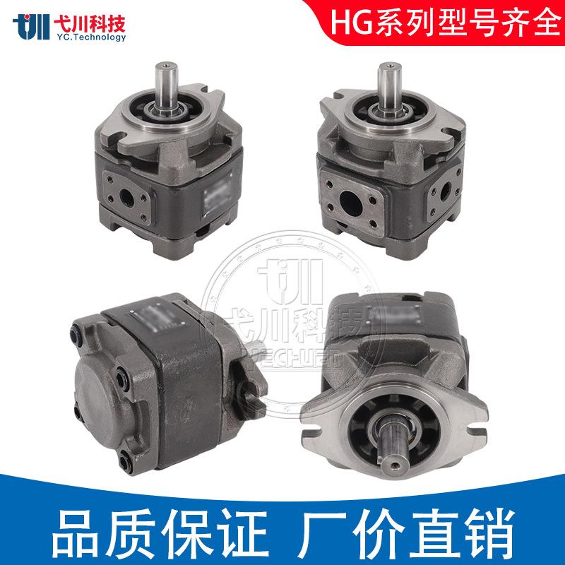 海特克款齿轮泵HG01/2-08/10/25/40/50/63驱动器伺服电机高液压油