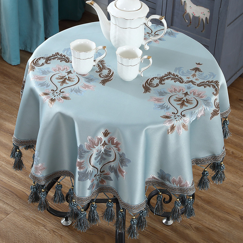 欧式圆桌桌布布艺家用餐桌布布艺圆桌垫圆形桌子布圆形茶几桌布,居家布艺,桌布,淘宝优惠券,粉丝福利购,淘宝优惠卷