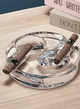 Nud努德 土耳其水晶玻璃雪茄烟灰缸创意样板房装饰礼品