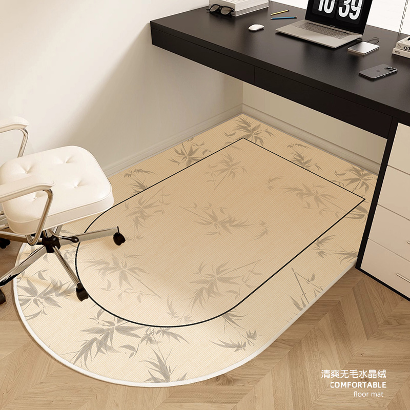 电脑椅子地垫书房办公室电竞椅耐磨垫子法式学习桌转椅防滑地毯