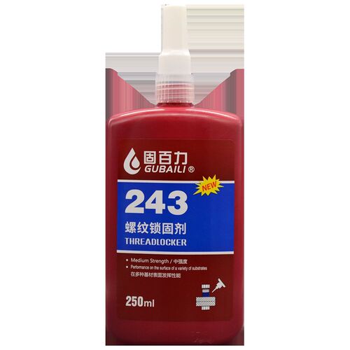 固百力螺丝胶大瓶耐油防水蓝色中强度拆卸厌氧螺丝固定胶防松强力
