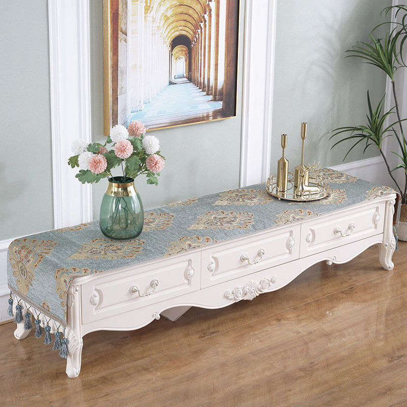 欧式电视柜桌布布艺电视柜布喜庆梳妆台茶几垫长方形红色结婚桌旗,居家布艺,桌布,淘宝优惠券,粉丝福利购,淘宝优惠卷