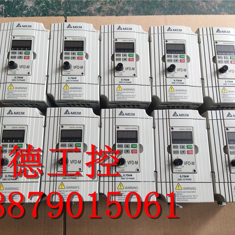 95新 台达变频器VFD007M21A VFD-M 0.75KW 220V现货拆机 包好用