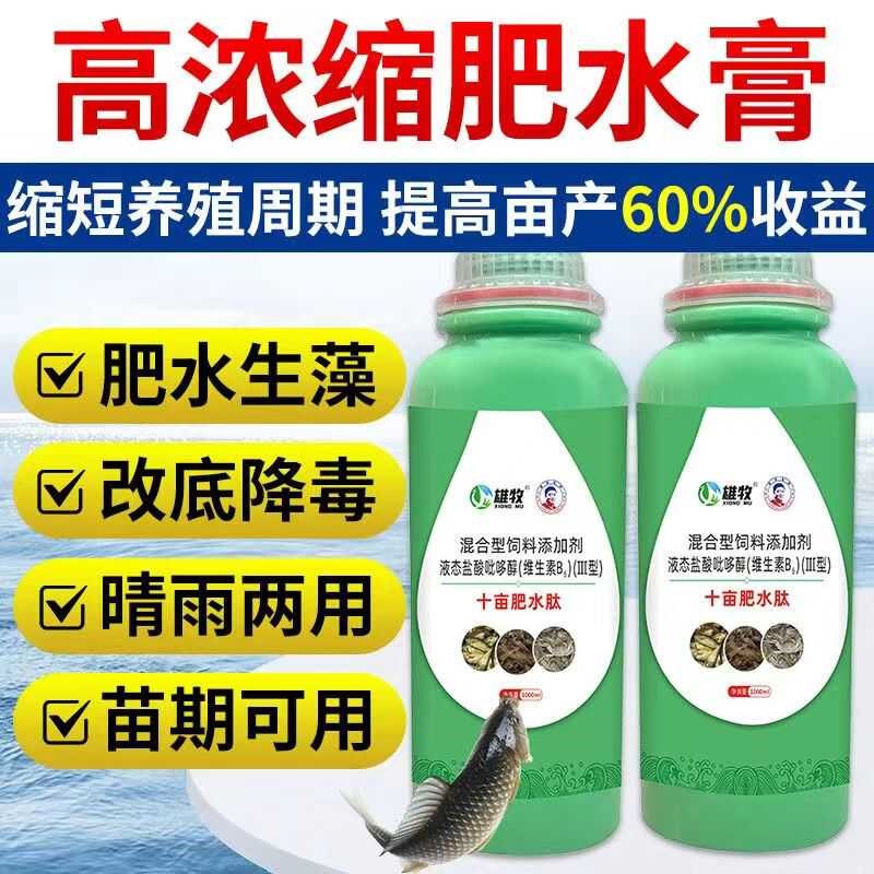 雄牧十亩肥水肽水产养殖大水面肥水培藻培育轮虫浮游生物用肥水王