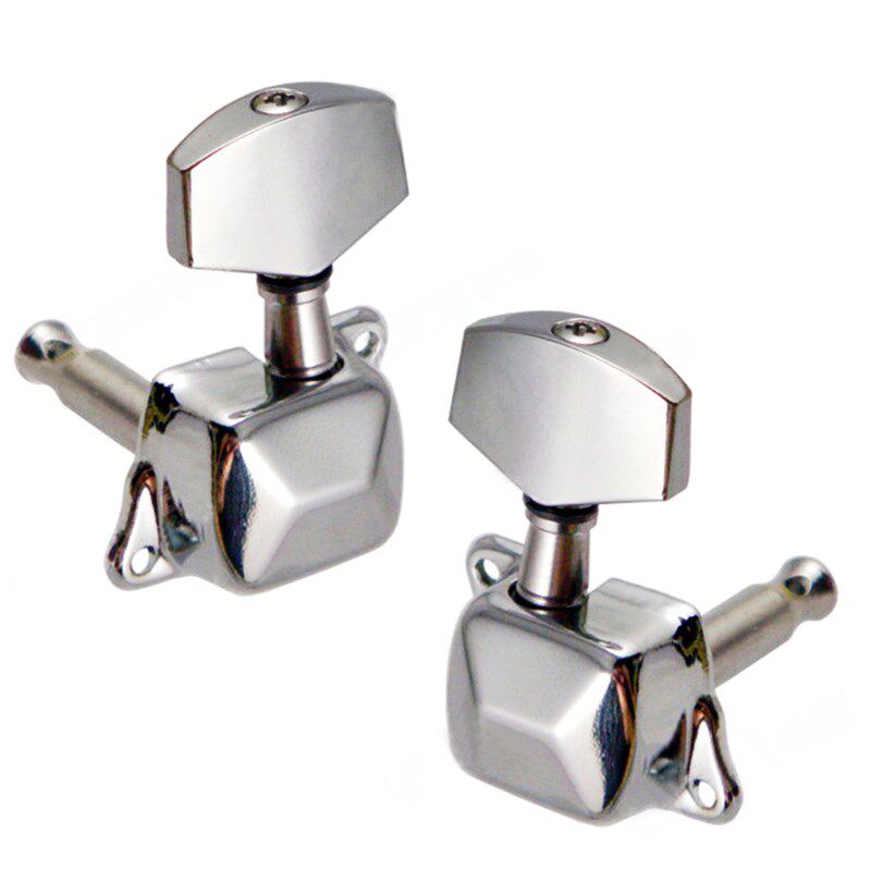 电吉他弦钮通用民谣吉他琴头旋钮半封闭方头上卷线器弦准吉他