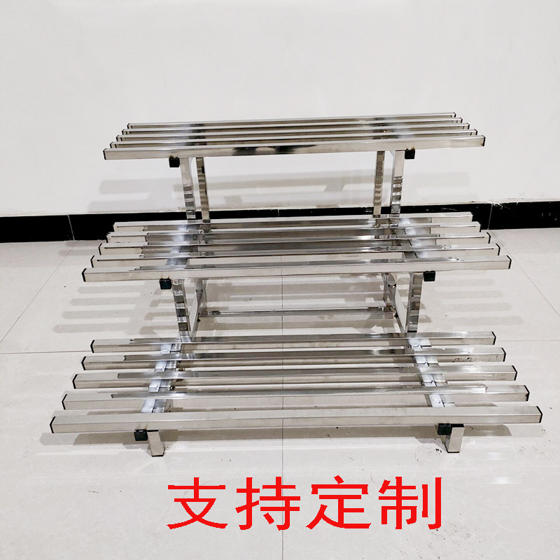 单层阳台客厅室外阶梯落地置物多肉绿萝盆景盆架防腐定制