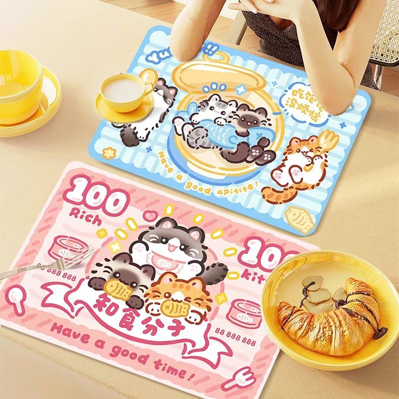 学生餐垫隔热垫防水防油免洗家用餐桌用防烫耐高温皮革高级感爱,居家布艺,餐垫,淘宝优惠券,粉丝福利购,淘宝优惠卷