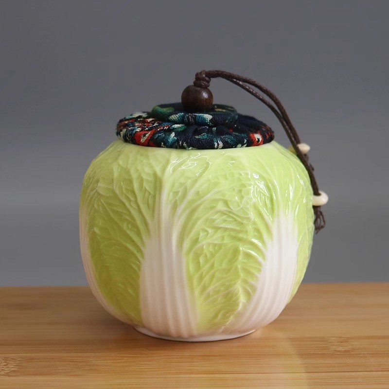 创意白菜烟灰缸可爱陶瓷茶室搞怪家用客厅办公室个性潮流中式烟缸