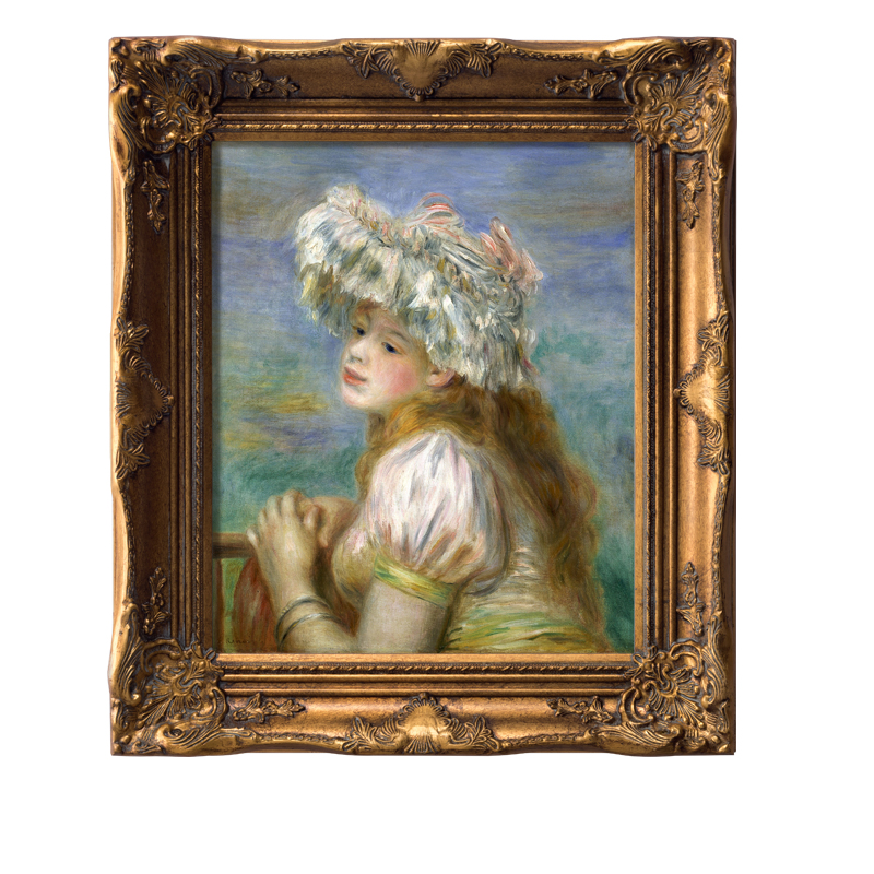 优画苑 实木画框油画布高清喷绘艺术微喷婚纱照装裱卡纸 来图定制