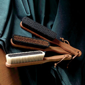 实木羊毛大衣刷子除尘手工扎猪鬃毛软刷羊绒护理刷