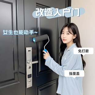 三青漆入户门改色漆防盗门补漆铁门油漆翻新门漆自刷换色改造