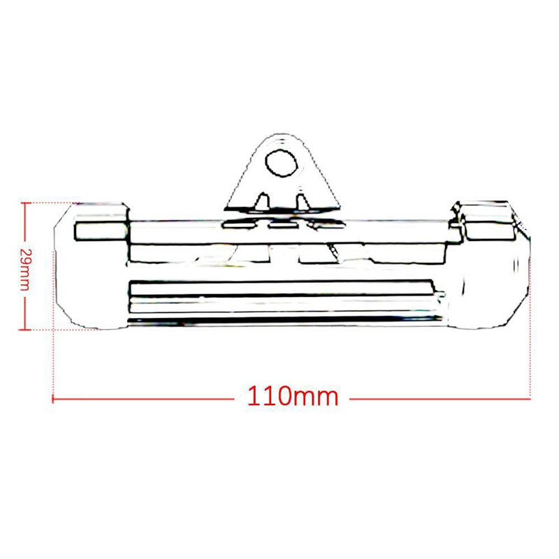 摩托车配件通用税牌ABS塑料管状透明税筒税单标签牌机车税盘支架