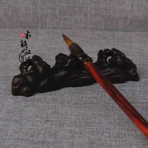 红木毛笔搁实木随型毛笔架笔搁 木笔搁笔山笔搁