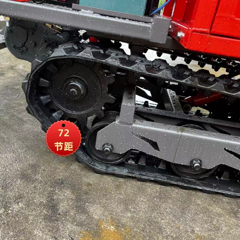 履带车专用底盘配件爬山虎橡胶履带行走驱动齿承重轮涨紧轮系总成