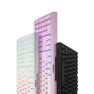 德国HE樱桃M.彩光G合金铝办公游戏电竞机械键盘红轴茶轴青轴黑轴