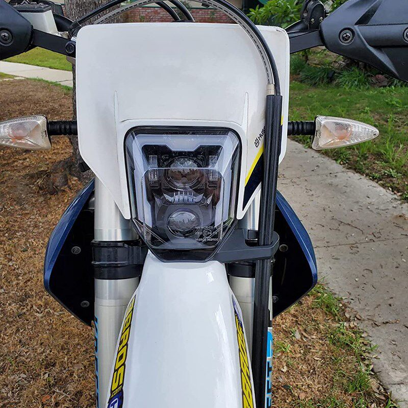 适用恒舰二冲/K18/胡斯瓦纳FE250 TE300i越野摩托车改装LED前大灯
