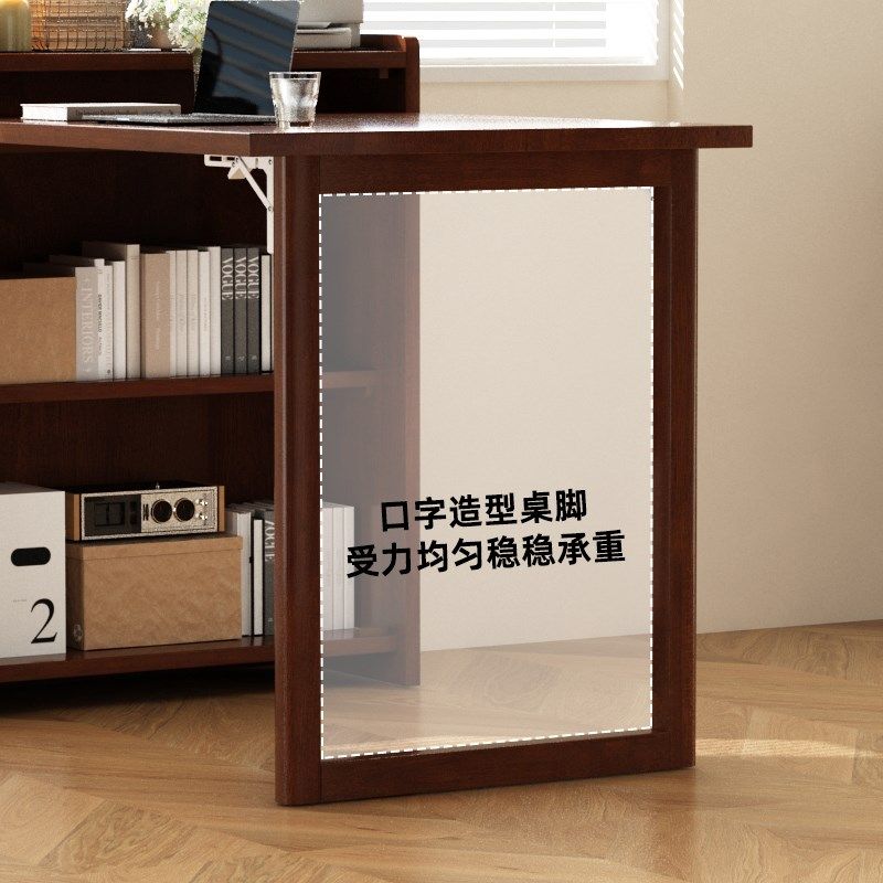 实木书桌书柜一体小户型家用电脑桌学生儿童学习桌书房转角桌,住宅家具,书桌,淘宝优惠券,粉丝福利购,淘宝优惠卷
