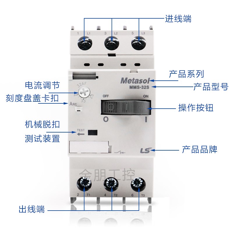 原装LS产电马达断路器电动保护用断路器 MMS-32S 1A2.5A4A6A