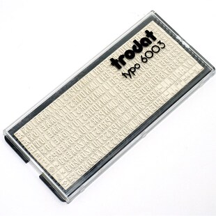 卓达 印字橡胶字粒数字字母印章调节