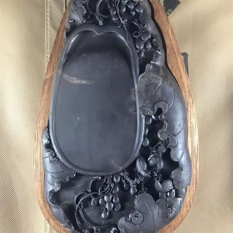 石博士肇庆端砚老坑大西洞端溪名坑手工雕刻天然书法端溪砚台