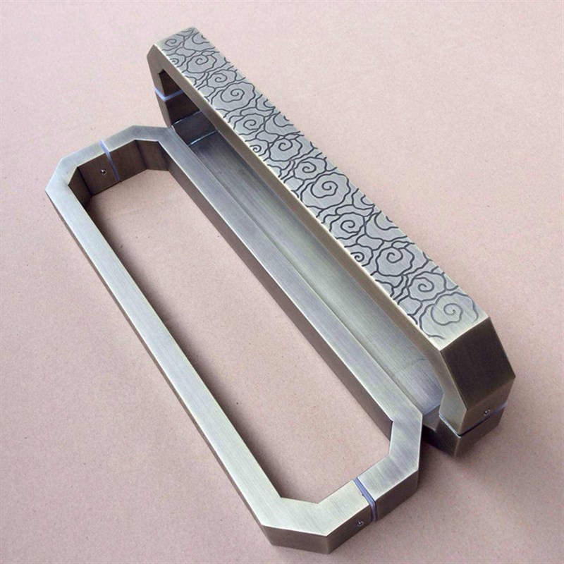 中式仿古祥云大门拉手 欧式现代豪华古铜玻璃门拉手 酒店木门把手