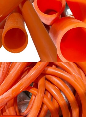 电晕硅胶管广东十年老店橙色耐温防氧化抗电击放电架硅胶管
