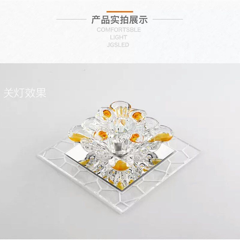 水晶灯创意走廊客厅周围装饰灯玄关阳台嵌入式明装,家装灯饰光源,明装筒灯,淘宝优惠券,粉丝福利购,淘宝优惠卷