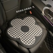 汽车坐垫夏季 通用 座垫千格鸟朵透气单片凉垫车用冰丝车垫女四季