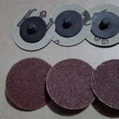 金牛粘片白片抛光植绒片 自粘圆盘背绒拉绒片圆片