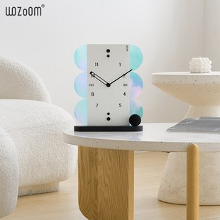 现代 创意时尚 WOZOOM屋准桌面卧室房间办公室装 饰钟台式