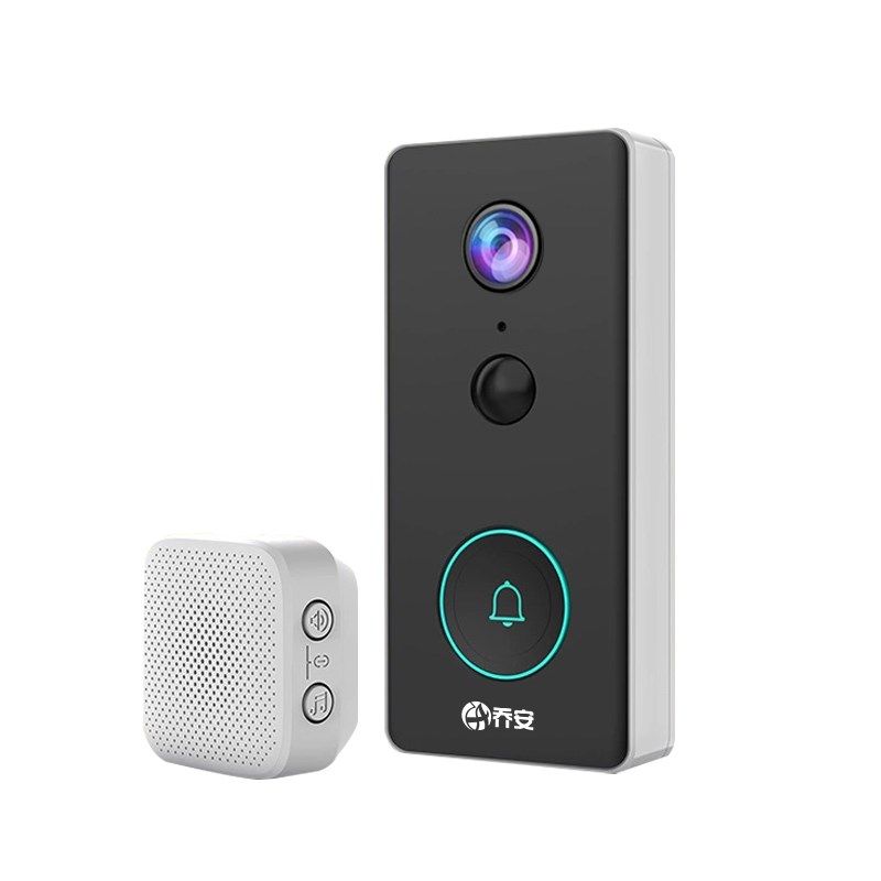 乔安视门铃监控连接摄像头家用电子猫眼门口入户门智能
