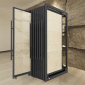 瓷砖展示架抽拉 前后移门木门铝扣板推拉陶瓷样品石材大板落地式