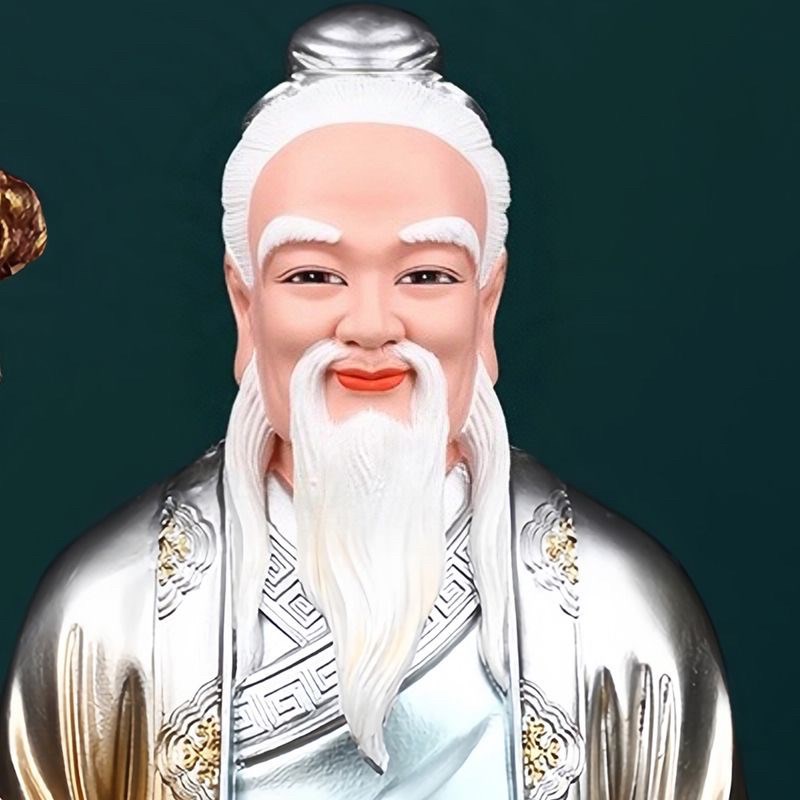 药王孙思邈画像挂画家用供奉神像药王爷卷轴画中医诊所药房装饰画