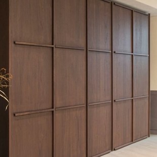 中古风骨骼线柜门餐边柜橱柜半透烤漆柜门实木烤漆柜门骨骼线