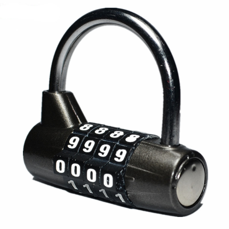 健身仿密码锁橱柜更衣柜锁子宿舍柜子箱包挂锁U型轮挂锁密码锁头
