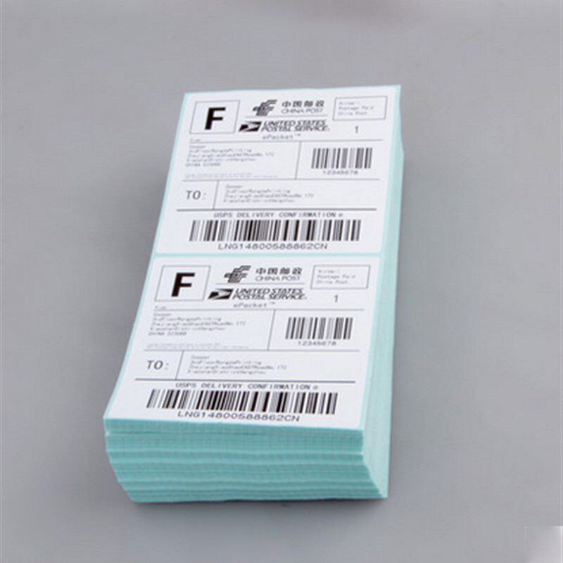 折叠热敏标签纸**电子面单纸邮政小包 物流条码打印纸