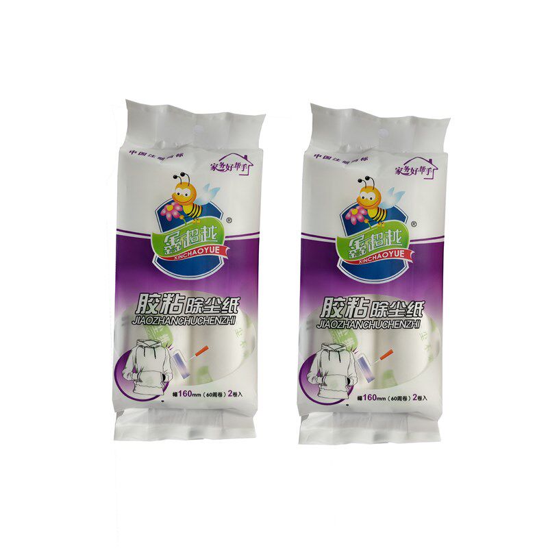 鑫超越可纸撕式除尘器去毛粘毛滚筒1CM超值5+1装粘尘筒