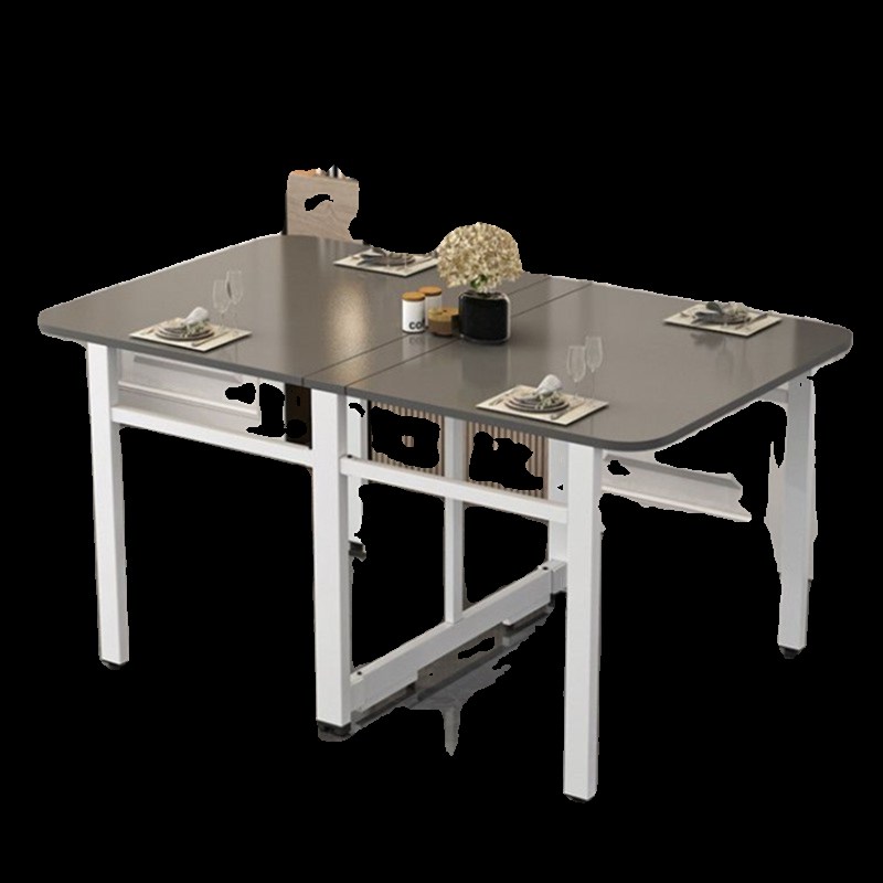 实木折叠餐桌家用小户型超薄小型多功能饭桌吃饭家用