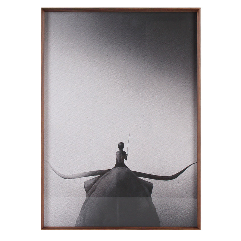 木纹铝合金画框装裱挂墙立体细窄边装饰画框外框金属边框相框