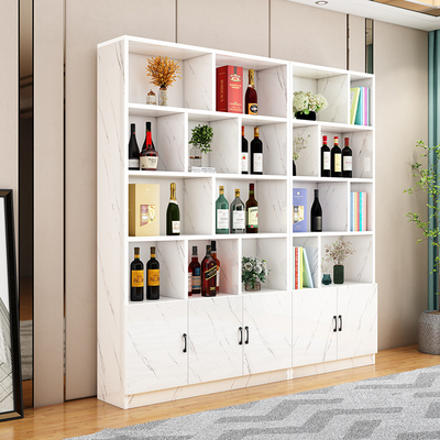 定制酒柜酒架隔断置物柜实木家用分层收纳柜子靠墙客厅组合展示柜