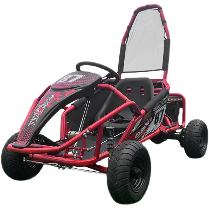 新款儿童电动越野卡丁车 四轮轴传动赛道沙滩车8V0W场地漂移车