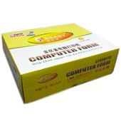 雀电脑打印纸针式 连打纸单层白色多层彩色纸9.