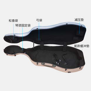 碳纤维大提琴盒包轻便抗压肩背飞运防水超轻