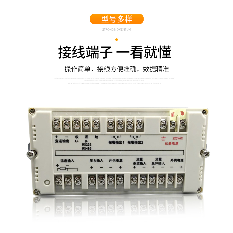 XSR32FC液晶流量积算仪蒸汽测量气体温压补偿涡轮涡街孔板流量计.