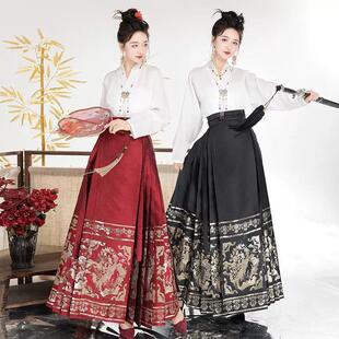 夏季 马面裙亲子装 高端汉服女童国风儿童古风唐装 2025新款 母女套装