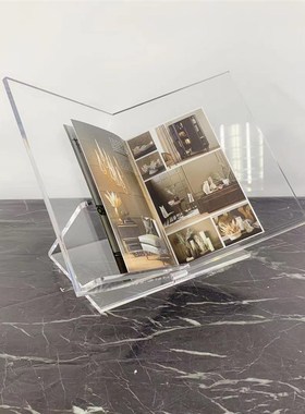 现代书架创意杂志架书托课本绘本桌面图册陈列架书房饰品