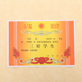 张奖状纸中小学生光荣奖状空白加厚大奖状