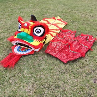 狮子头舞狮道具儿童舞狮演出服醒狮儿童小狮子学生表演小孩舞狮头