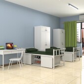 标准制式 床内务营具加厚层床上下铺铁架床宿舍士兵单床