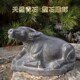 石雕水牛石头卧牛青石生肖招财装 饰圆雕家居旺动物嘉祥